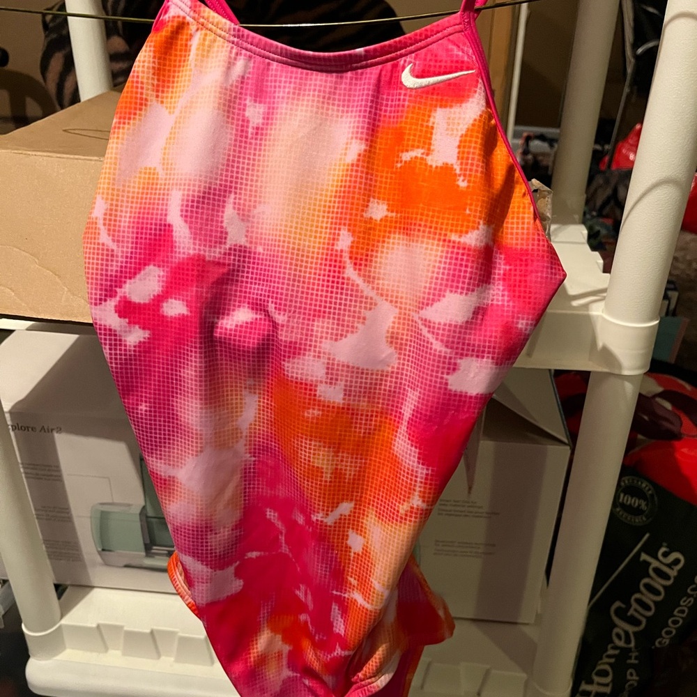 Nike Pink and Orange Swimwear